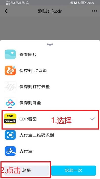 选择CDR看图